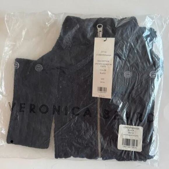 Veronica Beard Women's Upstate Dickey Hand Cuffs Black NWT 275 - Picture 2 of 7